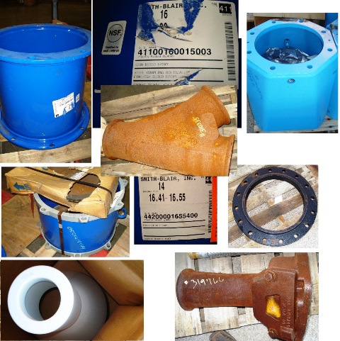 Misc Pipe: Couplings, Cone, Venturi, Lateral  Qty 9