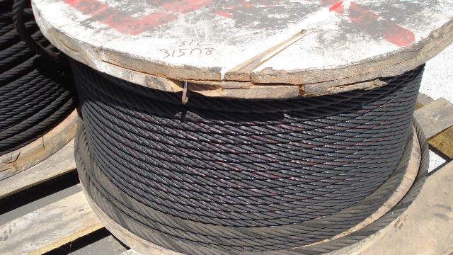 Wire Rope .625 inch Diameter 6 X 25 IWRC 500 LF