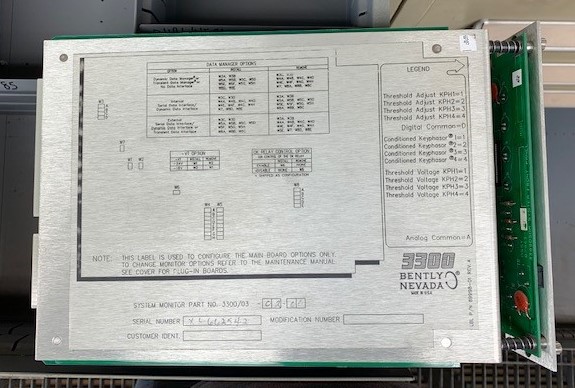 Set of 5 Bentley Nevada 3300 System Monitor Interfaces 