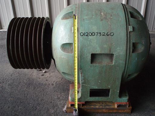 Electric Motor:  GE 125 HP ~ 440VAC