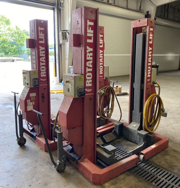 Four (4) Rotary HP415-100 Mobile Column Lifts