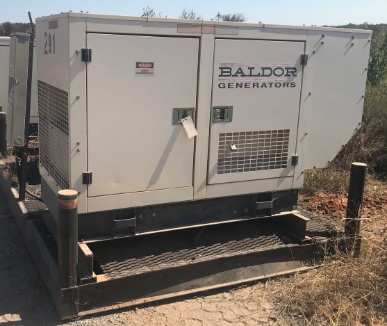 Baldor Diesel Generator w/ Tank & Skid (DH291)