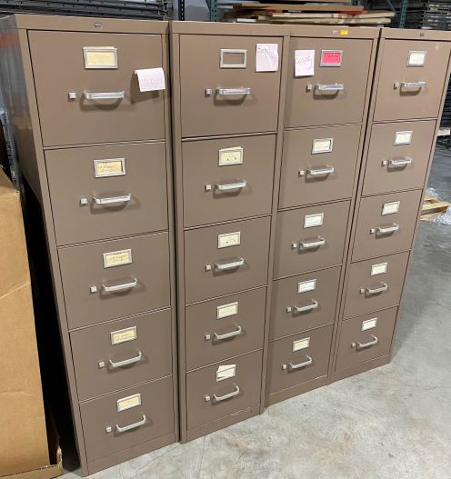 Lot of 4 Hon Filing Cabinets