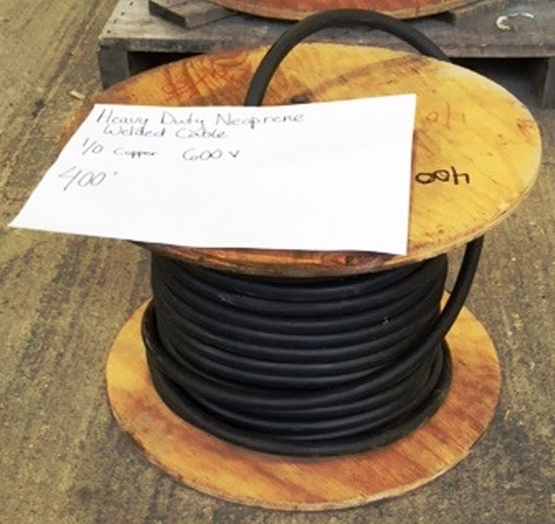 Heavy Duty Neoprene Welding Cable 1/0 Copper 600V (400 ft.)
