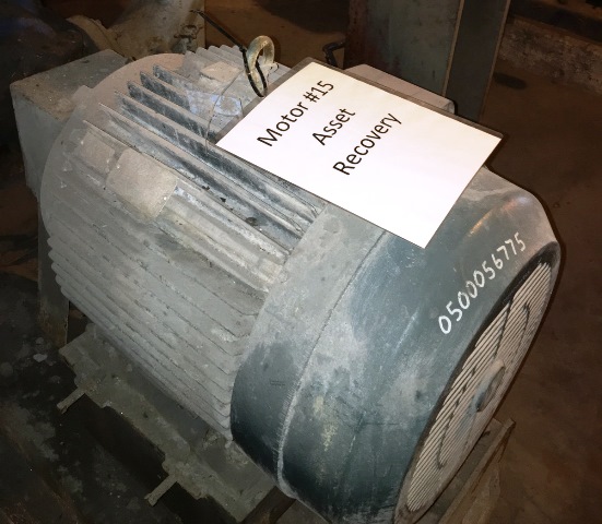 Baldor Reliance Horizontal Electric Motor 75 HP 550 Volts  (No. 15)