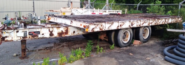 1987 Boaz Low Bed Trailer 30,000 lb (930075)