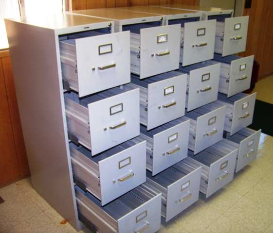  HON 510 Series 25 inch 4 Drawer Light Gray Filing Cabinet Qty 4  (Lot A)