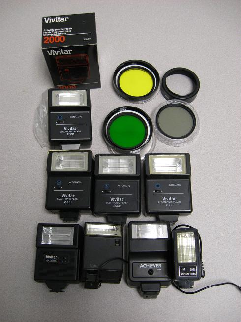 Camera Flash Units and Lens Filters