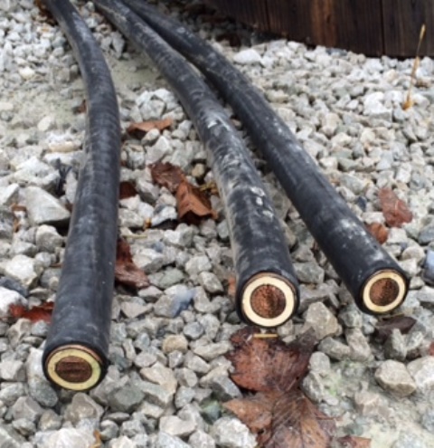 Copper 250 KCMIL & 750 KCMIL Triplex Cables (Approx 59851 lb Copper)