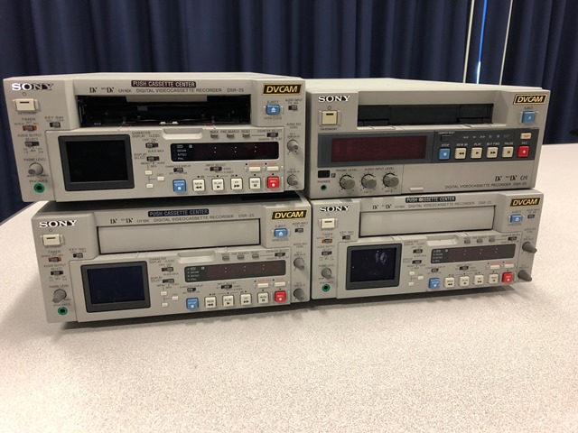 Sony DSR-20, Sony DSR-25 Digital Videocassette Recorders, and 8MM Cassettes
