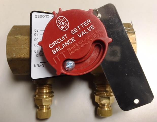 Bell & Gossett Air Flow Circuit Setter, Balance Valve, 1 inch NPT Part No. 117416 (Qty 56)