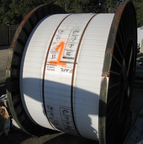 AFL Aluminum Optical Ground Wire OPGW Pentacore Metal Reel 1 Inch Diameter 12835 Ft.