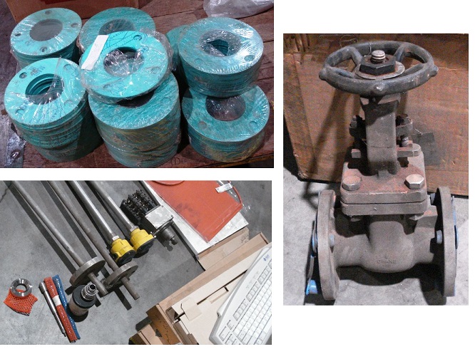 Pipe Gaskets; Gate Valve 2 Inch Bolted Flange; Misc Valve Parts; Switches