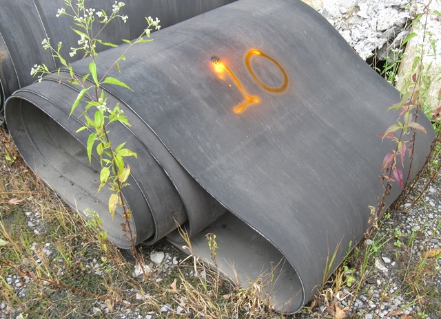 Fabric Conveyor Belt 48 in. Approx. 60 ft, Roll No. 10