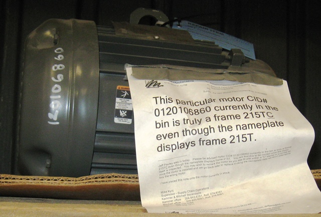 Lincoln Electric Motor 1.5 HP 230 460 volts 890 RPM CID 0120106860