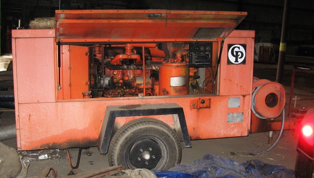 1979 Chicago Pneumatic 185S Portable Air Compressor