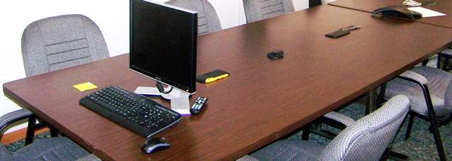 Heavy Well Built Conference Table 7 ft x 2.5 ft (A)