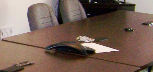 Heavy Well Built Conference Table 7 ft x 2.5 ft (B)