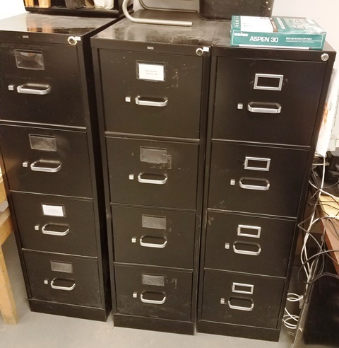 HON Metal Black File Cabinets ~ 4 Drawer (Qty 11) B
