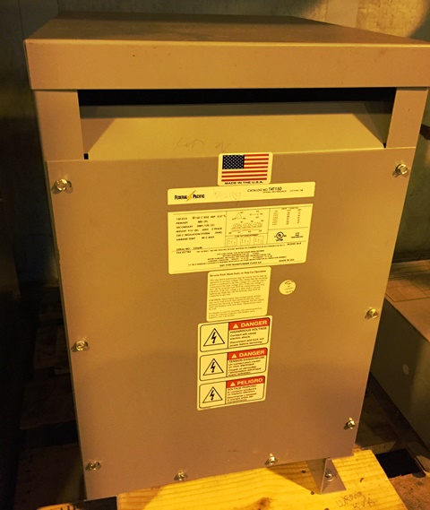 FEDERAL PACIFIC TRANSFORMER 150 kVA  High 480V ~ Low 208Y /120X