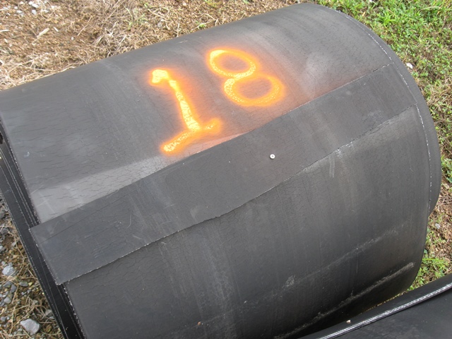 Fabric Conveyor Belt 35 in. Approx. 130 ft, Roll No. 18