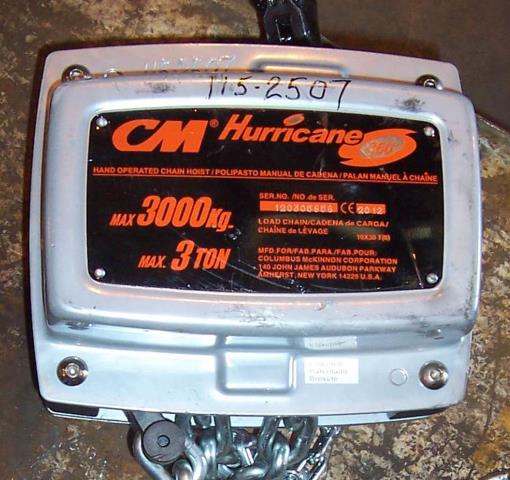 3 Ton CM Hurricane 360 Hoist 115-2507
