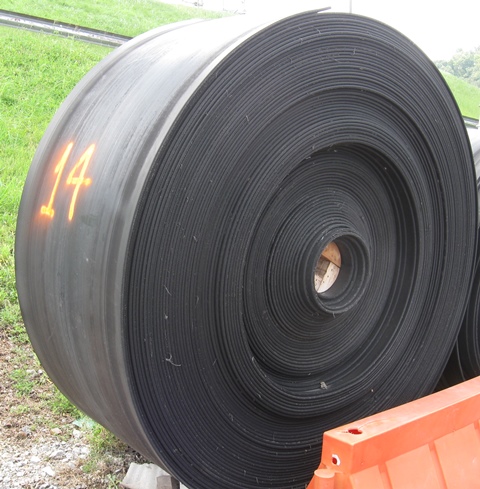 Fabric Conveyor Belt 35 in. Approx. 800 ft, Roll No. 14