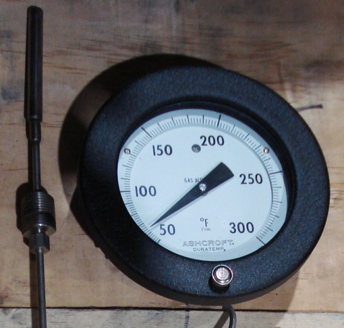 Ashcroft Dial THERMOMETER 50-300 DEG F RANGE