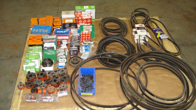 Bearing, Seals, V-Belts, Couplings