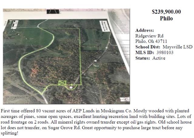 Recreational Property / Land  for sale throughout Southeast Ohio