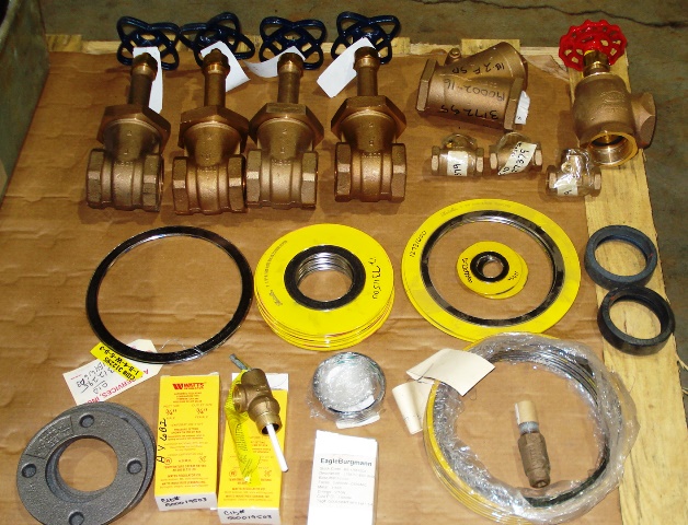 Gate & Check Valves; Gaskets; Misc Items