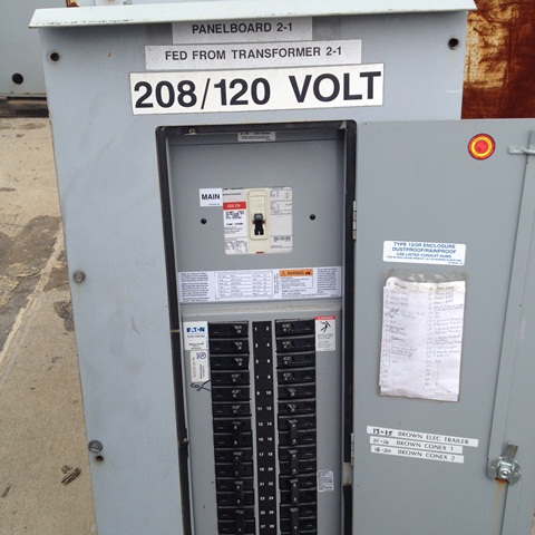 208/120v Panel Board (Breaker included) Wall Mounted