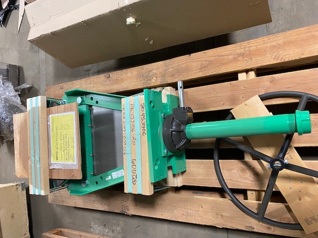 Pair of Clarkson Knife Gate Valves with Hand Wheel