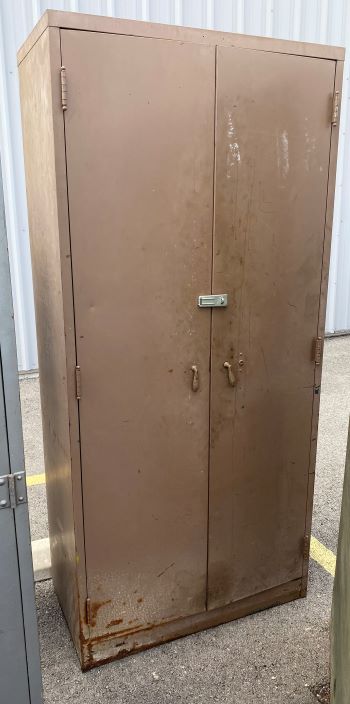 Metal Cabinet (Brown) with Shelves