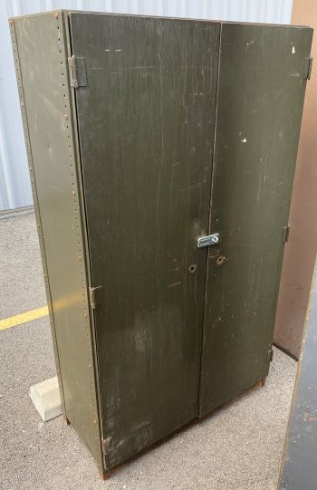 Metal Cabinet (Green) with Shelves