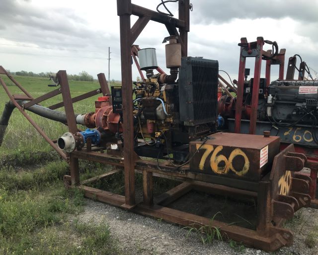 4" Godwin HL100M Water Pump Skid w/ John Deere Engine (DH760)