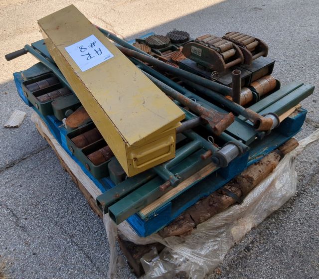 2 Pallets of Various Steel Hillman Rollers (AR #8)