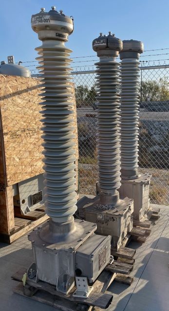 Three (3) Trench Type TEVF 170 Current Voltage Transformers (0000390827)