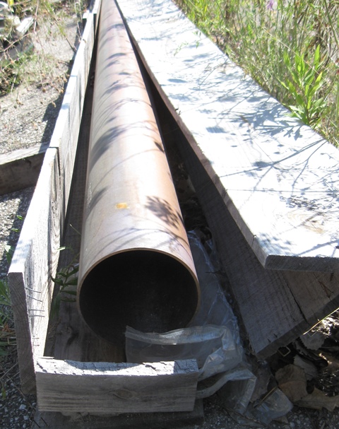 Copper Pipe 6 inch. Diameter 