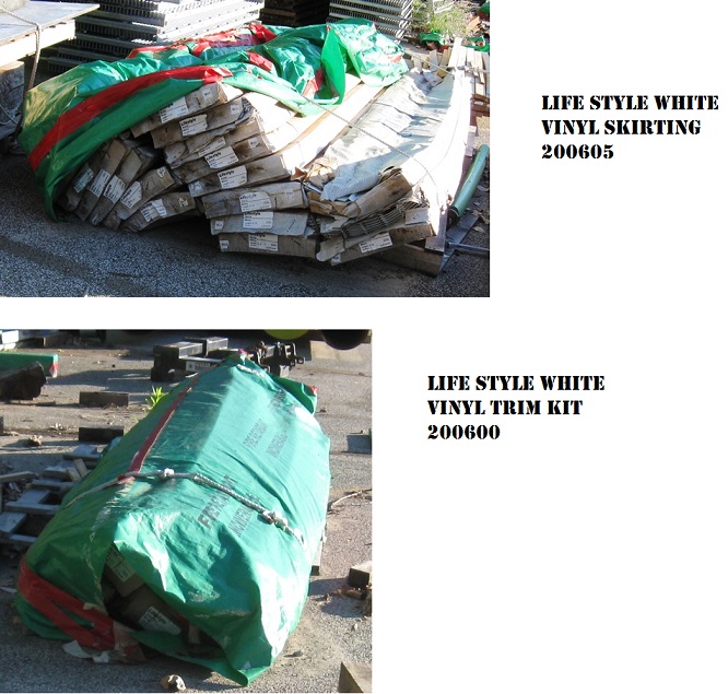 Life Style White Vinyl Skirting 200605 & Trim Kit 200600