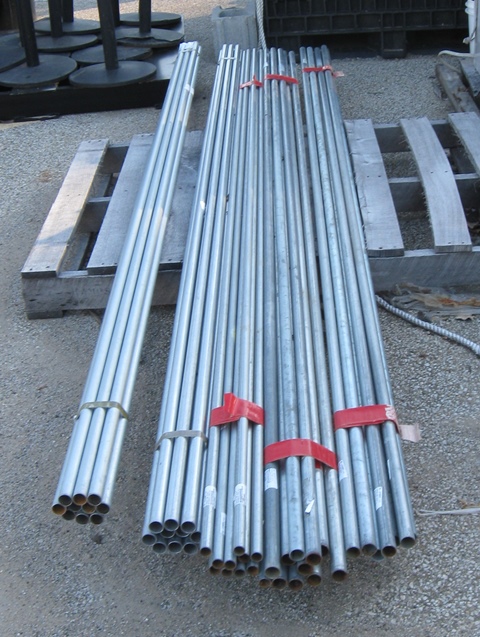 EMT Galvanized Conduit .5 & .75 in. diameter 10 ft lengths