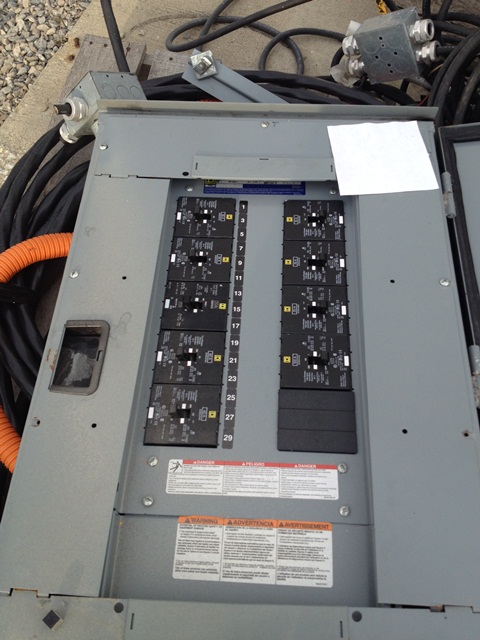 Square D 480v Panel Board (Breaker included) Wall Mounted