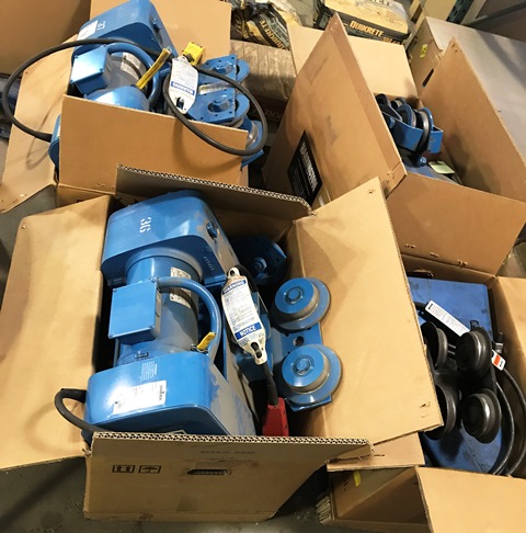 Shaw-Box Series 900 Electric Wire Rope Hoist - Cap 1/2 Ton