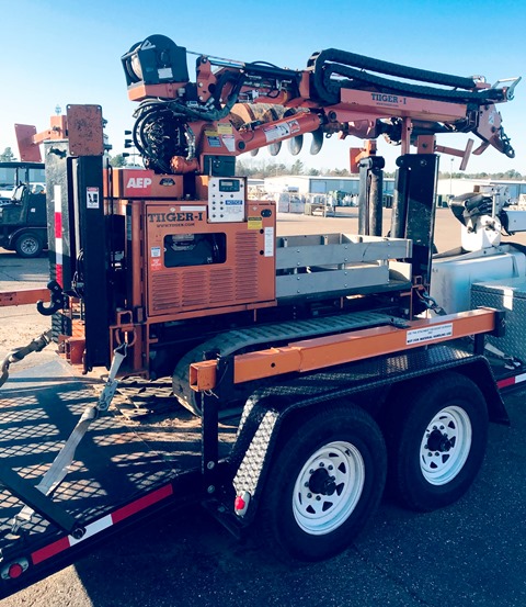 2006 Tiiger 2500A Digger Derrick With Trailer (970436 & 911514)