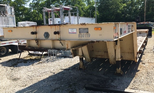 1973 Fruehauf C-25D-12 Equipment Trailer GVW 85000 (930119)