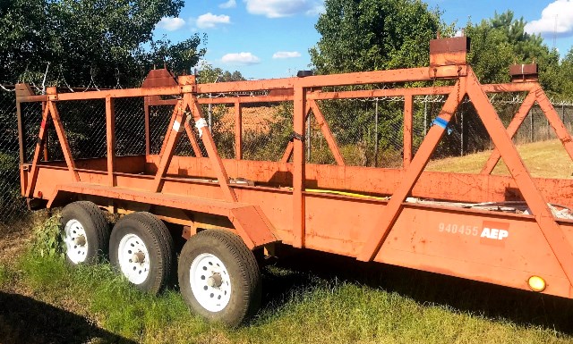 1974 Shopmade 20 ft x 76 in Wire Stringing Trailer (940455)