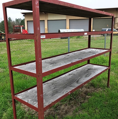 Shallow Metal Storage Shelf Lot 1