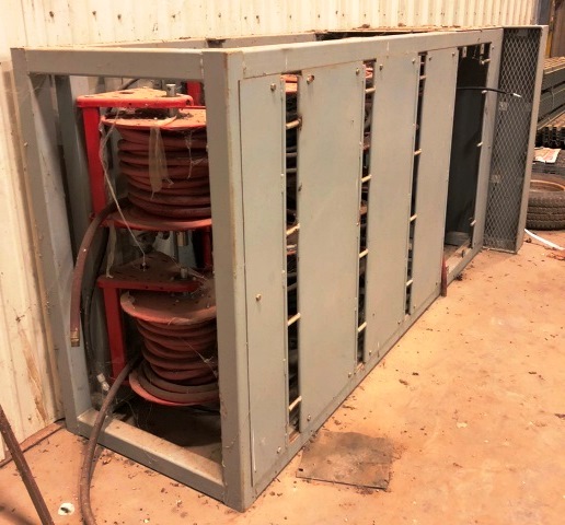 Garage Lube Rack w/ Air Actuated Hose Reels