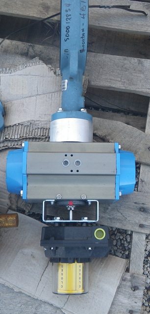 6 Inch Butterfly Valve w/ Pneumantic Actuator (QTY 2)