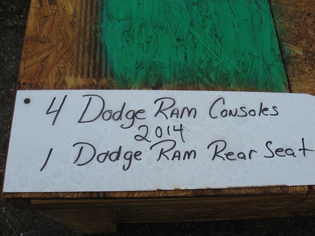 2014 Dodge Ram Consoles 4 & Ram Rear Seat 1 (BXG41)